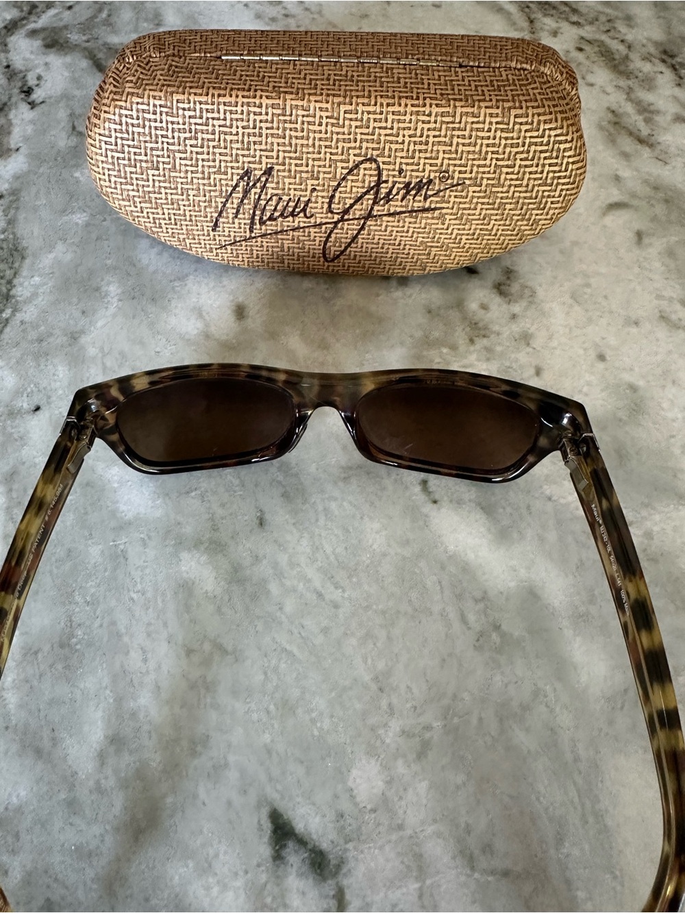 Maui Jim Tortoiseshell Ladies Square Sunglasses with Dark Lenses - Picture 3 of 8